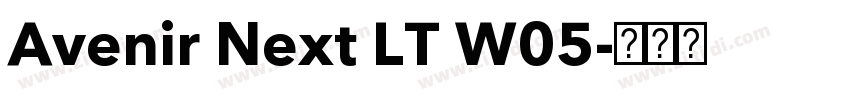 Avenir Next LT W05字体转换